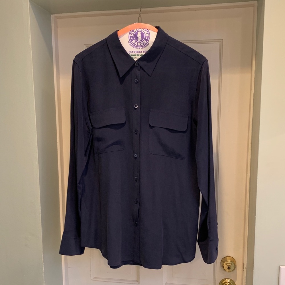 Equipment sizeL navy blouse